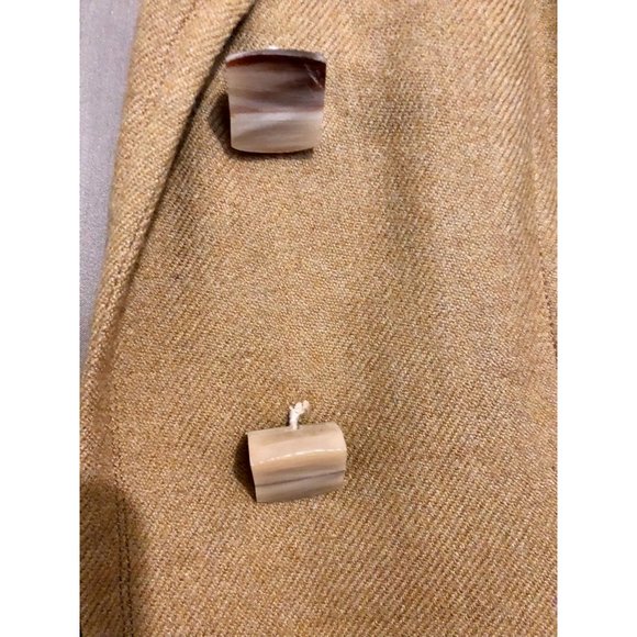Arthur Rosenberg Tailors New Haven New York Tan Wool‎ Blend Trench Coat - Picture 4 of 6